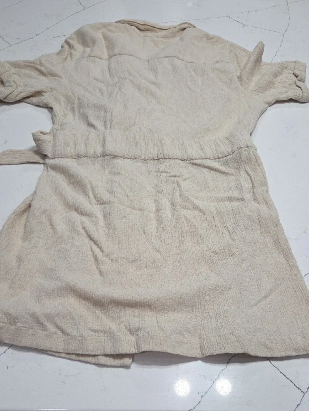 Free People cream textured